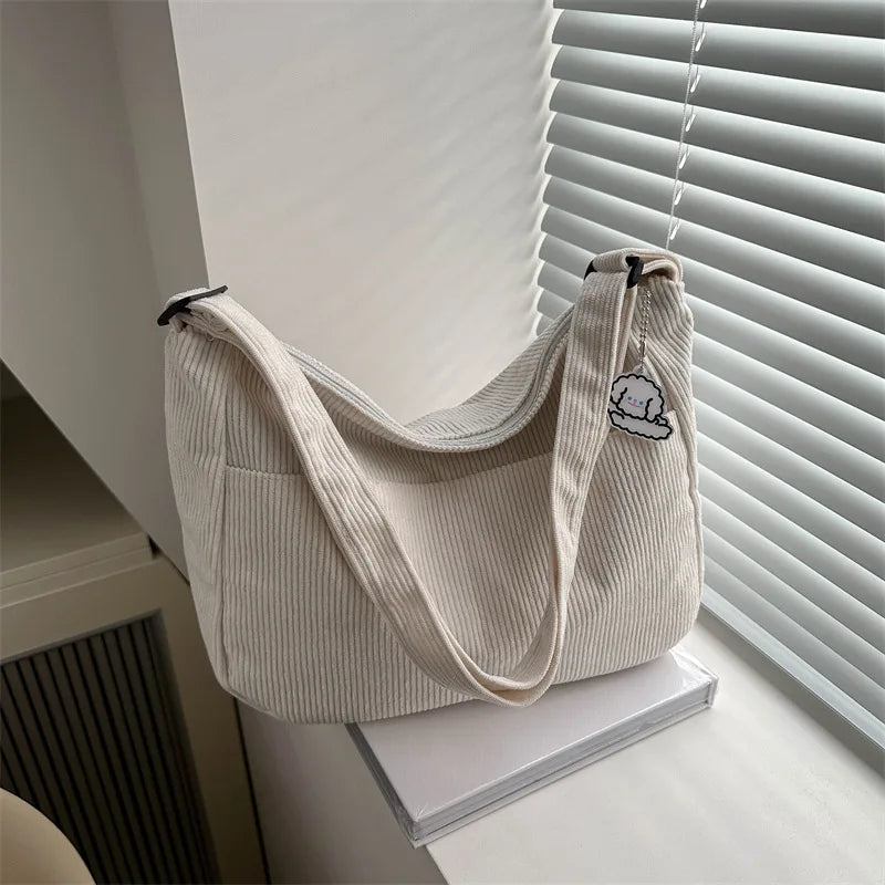 Lillian Corduroy Shoulder Bag