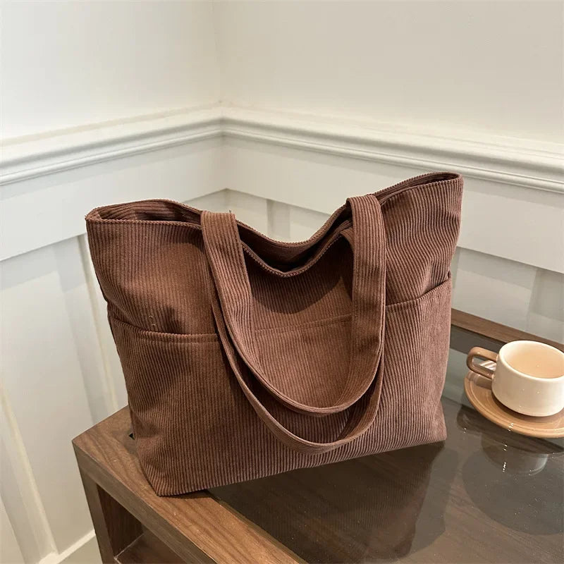 Rosemary Corduroy Everyday Tote