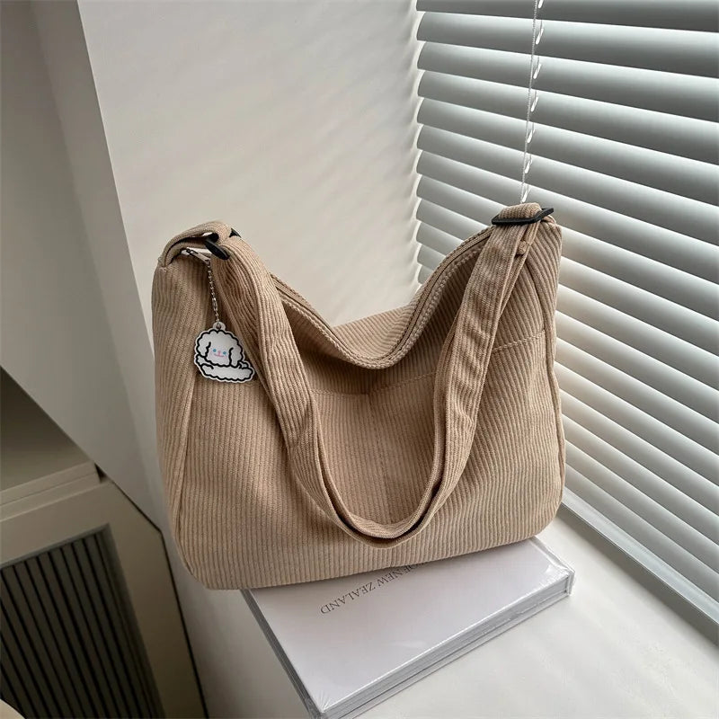 Lillian Corduroy Shoulder Bag