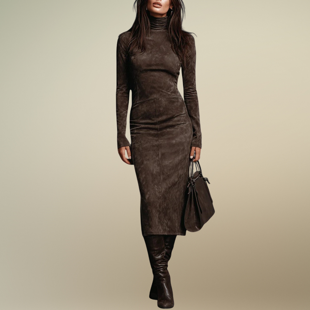 Arvielle | Elegant Suede-style Dress